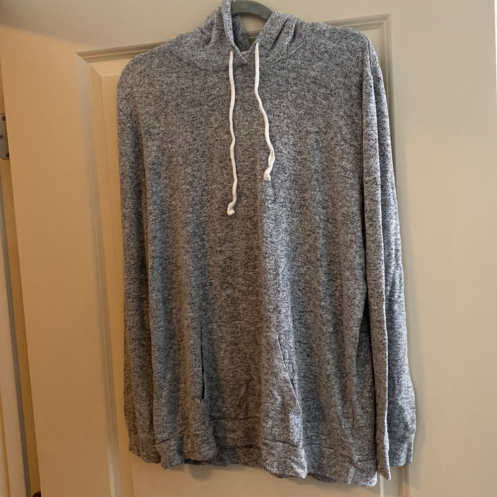 Express One Eleven grey heather hoodie, size M